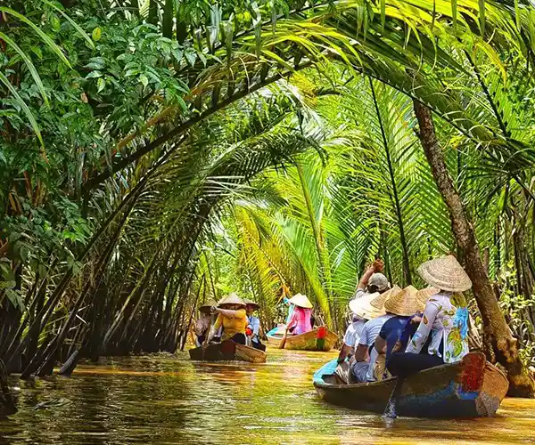 Mekong Delta floating market Vietnam